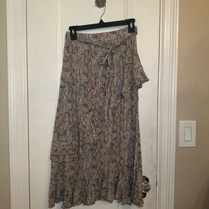 American Eagle Snake print midi skirt-